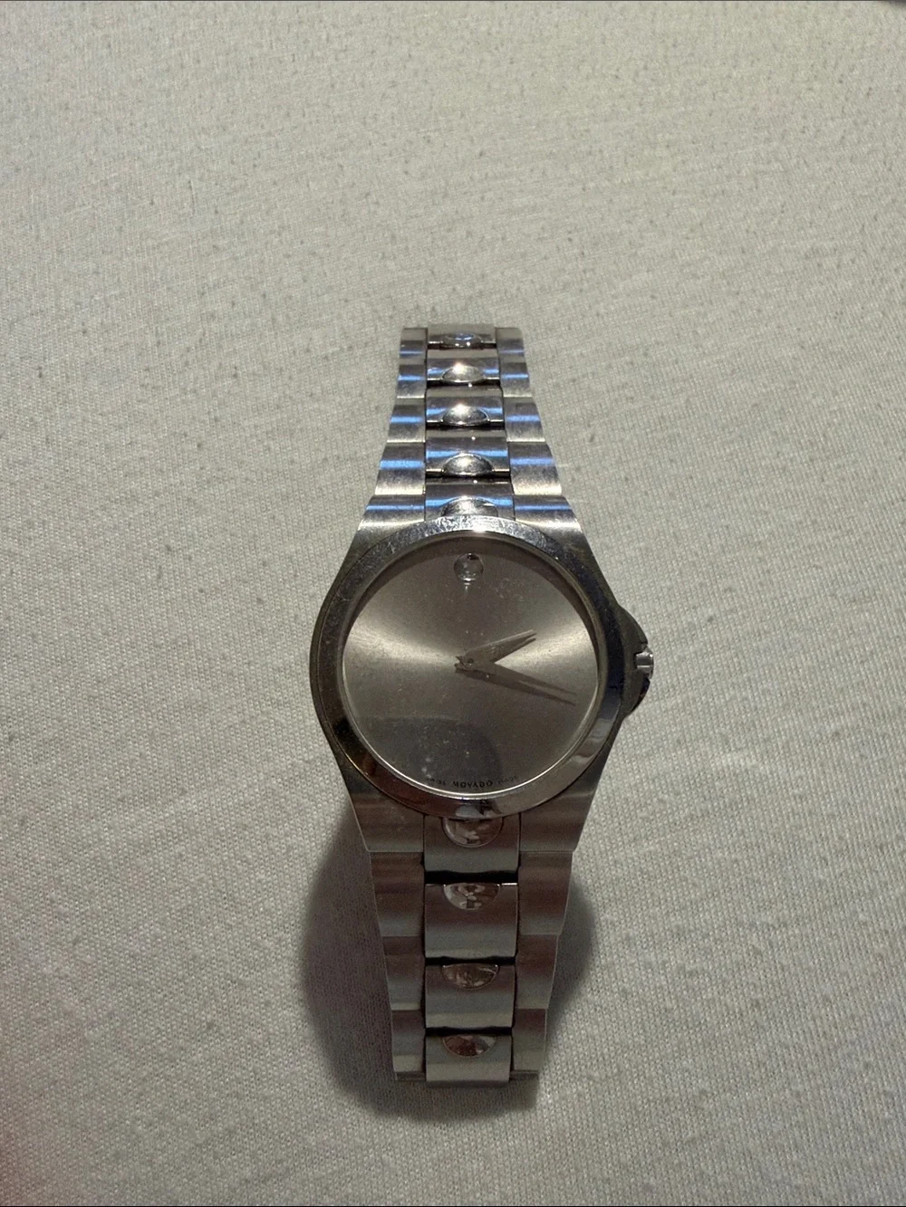 Movado Silver-Tone Minimalist Bracelet Watch